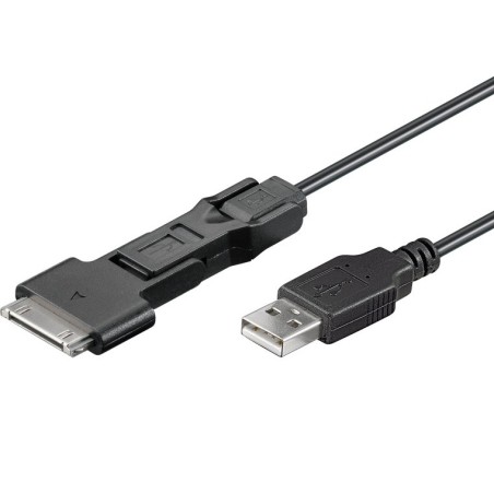 PremiumCord USB 2.0 propojovací kabel 3v1 s konektorem USB mini/micro/Apple 1m