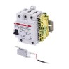Kit pro ochranu před přepětím AC100~275V, 20-40kA. Balení obsahuje 2x ochranu před přepětím, 1x vypínač, 1x svorkovnici a 1x