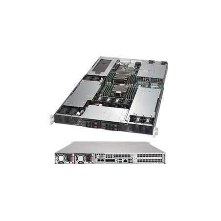 SUPERMICRO 1U GPU server 2x LGA3647, iC621 , 16x DDR4 ECC R, 4x SATA3 HS (2,5"), 2x1600W, SIOM, IPMI, 3xGPU AS1029GPTROTO18