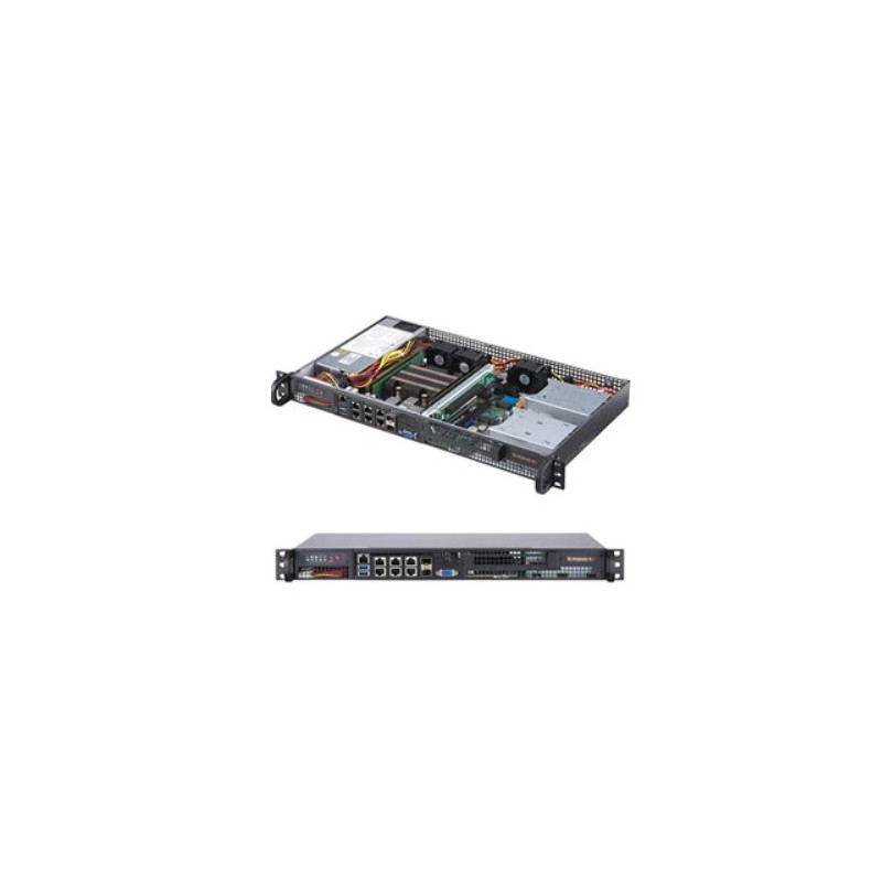 SUPERMICRO 1U SRV D-2146NT, 2x 32GB, 4x1GbT,2x10GbT,2x10GbSFP,200W, IPMI
