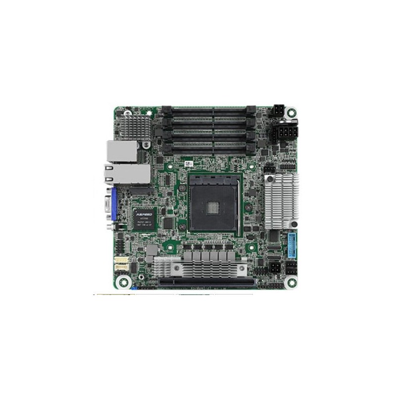 ASRock Rack X570D4I-2T AM4, 4xDDR4 ECC SODIMM, 8x SATA, 1x M.2(2280), 1x PCIe, 2x 10Gb LAN, IPMI, ITX