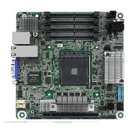 ASRock Rack X570D4I-2T AM4, 4xDDR4 ECC SODIMM, 8x SATA, 1x M.2(2280), 1x PCIe, 2x 10Gb LAN, IPMI, ITX
