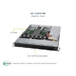 SUPERMICRO A+ 1U 7313p, 8x 16GB, 4x 1920GB PM9A3, 2x25Gb SFP28, 2x 1Gb, 2x 860Wp, IPMI