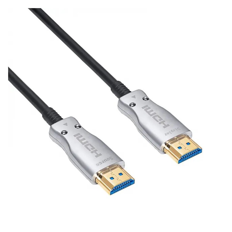 Akyga Kabel HDMI 2.1 (M), optický AOC 48Gbps 8K, černý 20m