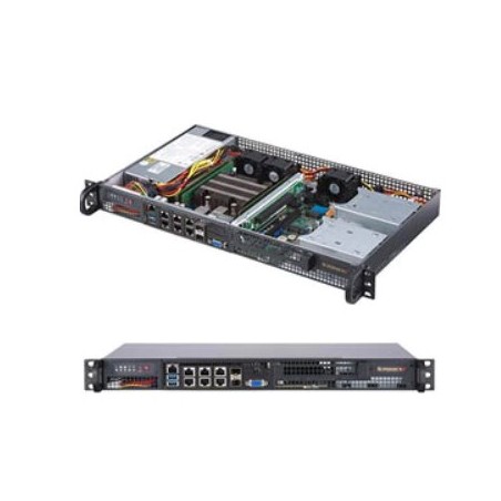 SUPERMICRO 1U server D-1736NT(8C/16T), 4x RDIMM, 1x3.5 /4x2.5(opt) SATA3, 4x1GbT,2x25GbSFP28, 200W, IPMI