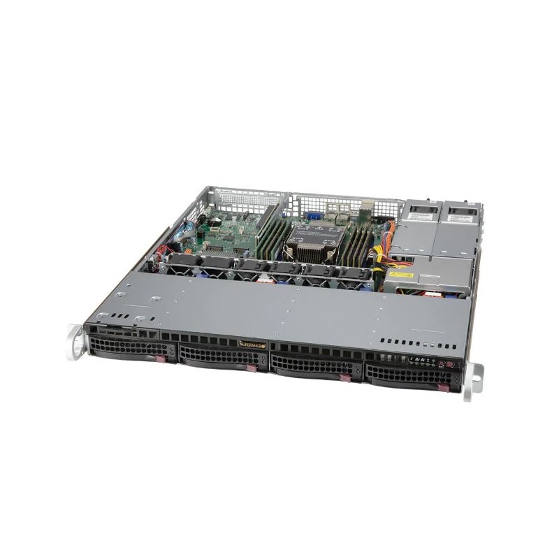 SUPERMICRO 1U server 1x 4314 CPU, 8x 8GB DDR4, 2x SSD 2.5" NVMe PCIe4 960GB, CBL-SAST-1264-85, 2x MCP-220-00138-0B, Inte