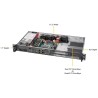 SUPERMICRO 1U server Epyc 3251(8C/16T), 4x RDIMM, 2x3.5 /4x2.5(opt) SATA3, 4x1GbT, 200W, IPMI