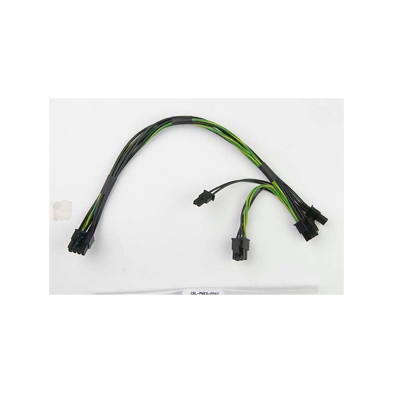 SUPERMICRO 8 Pin to Two 6+2 Pin 12V GPU Power Cable, 30 cm 16/20