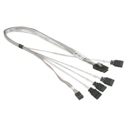 SUPERMICRO 51cm IPASS(SFF-8087) to 4 SATA, SAS CBL for HDD, PB Free
