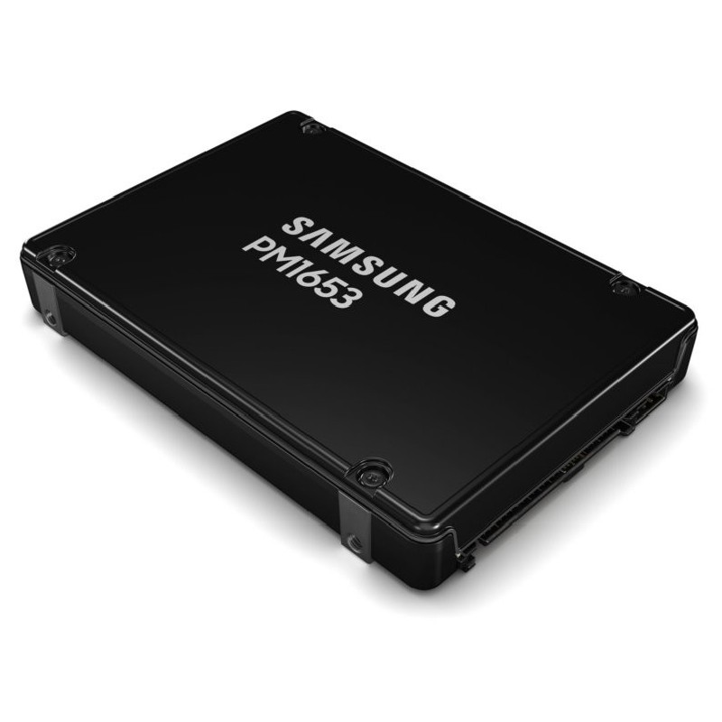 Samsung PM1653 1.92TB Enterprise SSD, 2.5” 7mm, SAS 24Gb/s, Read/Write: 4300 / 3800 MB/s, Random Read/Write IOPS 800K/13