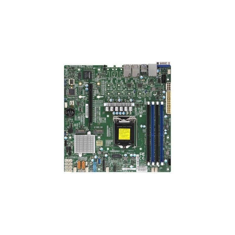 SUPERMICRO MB 1xLGA1151 (Xeon E3-21xx,i3), C246, 4xDDR4, 6xSATA3, 2xM.2, 1xPCIe3.0 x16, VGA, 2x LAN, IPMI