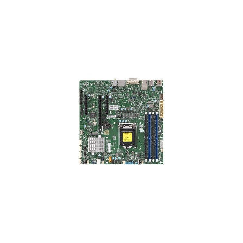 SUPERMICRO MB 1xLGA1151 (Core 8th/ 95W in 1U), Q370,4xDDR4,6xSATA3,M.2,4xPCIe 3.0 (x16, x1,2 x4),2xDP,DVI,Audio,2x LAN