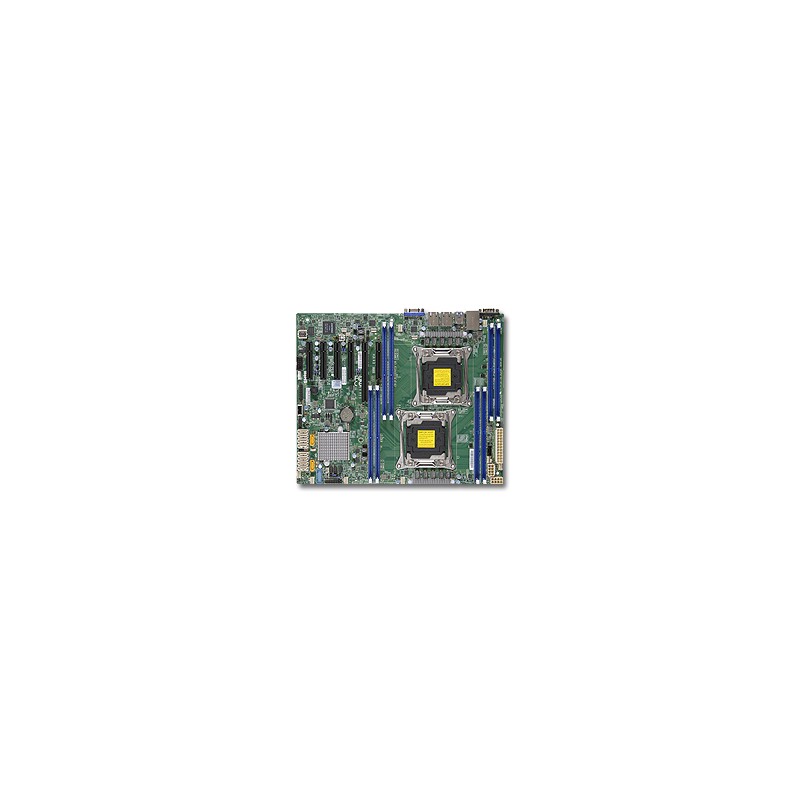 SUPERMICRO MB 2xLGA2011-3, iC612 8x DDR4 ECC,10xSATA3,(PCI-E 3.0/1,3,1(x16,x8,x4)PCI-E 2.0/1(x4),2x LAN,IPMI