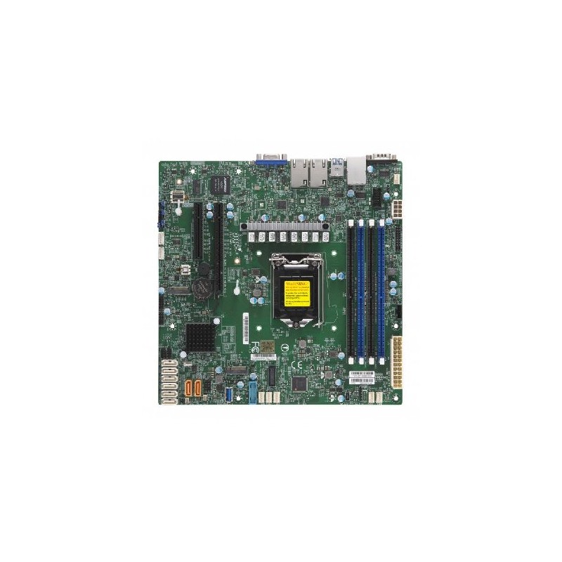 SUPERMICRO MB 1xLGA1151 (Xeon E3-21xx,i3), C246, 4xDDR4, 8xSATA3, 2x M.2, 2xPCIe3.0 x8, VGA, 2x LAN, IPMI