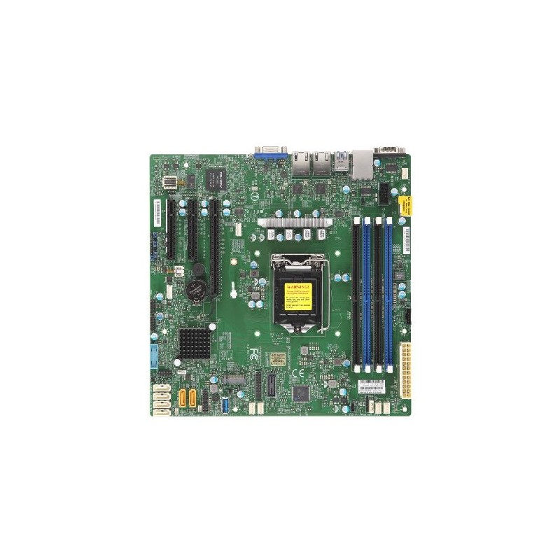 SUPERMICRO MB 1xLGA1151 (Xeon E3-21xx,i3), C242, 4xDDR4, 6xSATA3, M.2, 3xPCIe3.0 (x8, 2 x4), VGA, 2x LAN, IPMI