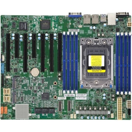 SUPERMICRO MB 1xSP3 (Epyc 7002 SoC), 8x DDR4, 2x (8x SATA nebo 2x NVMe), 2x M.2, PCIe 4.0 (5 x16, 2 x8), 2x 10Gb,… MBDH12SSLNTO