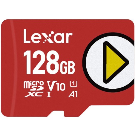 Lexar paměťová karta 128GB PLAY microSDXC™ UHS-I cards, čtení/zápis 205/140 MBs