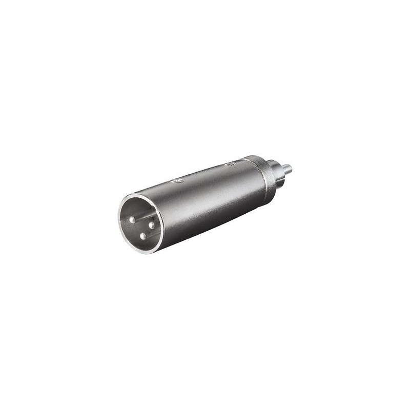 PremiumCord XLR mikrofonní redukce, XLR male - Cinch male