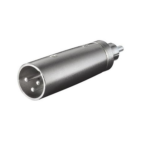 PremiumCord XLR mikrofonní redukce, XLR male - Cinch male