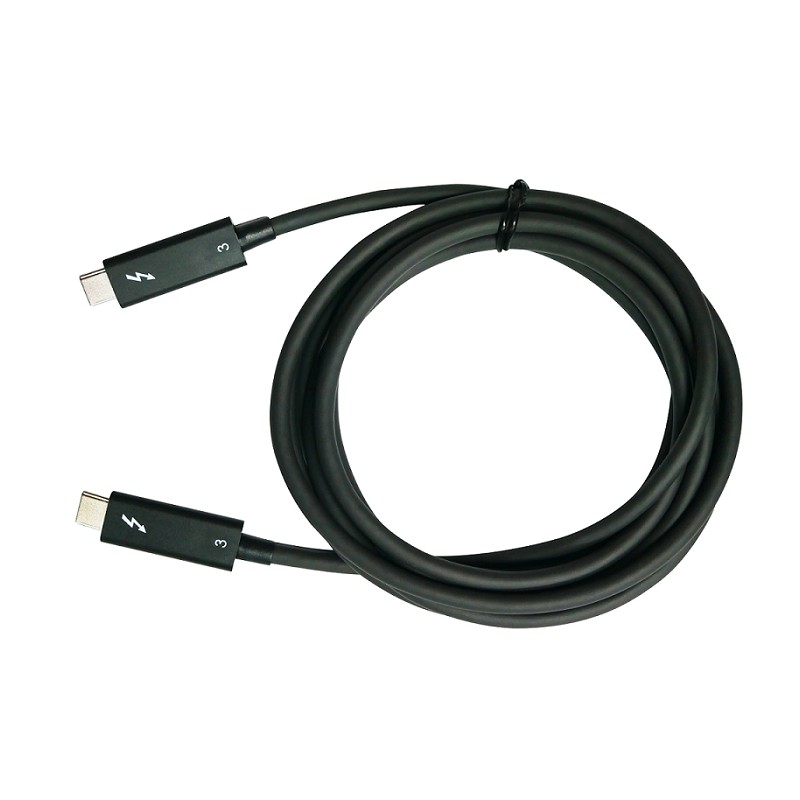 QNAP datový kabel CAB-TBT315M-40G, Thunderbolt3 Type-C 40Gbps, aktivní, 1,5m