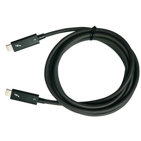 QNAP datový kabel CAB-TBT315M-40G, Thunderbolt3 Type-C 40Gbps, aktivní, 1,5m