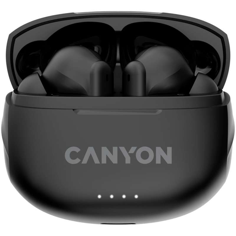 Bezdrátová stereo sluchátka True wireless TWS-8, černá