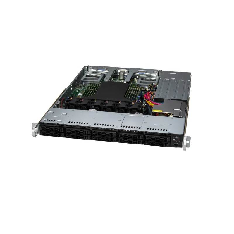 SUPERMICRO A+ Server 1U AS-1115CS-TNR Single AMD EPYC 9004/9005* Series Processor, Support up to DDR5 12 DIMM slots (1DP