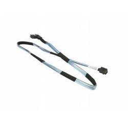 SUPERMICRO int. straight MiniSAS HD SFF-8643 to Right Angle MiniSAS SFF-8087 85cm Cable