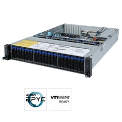 Gigabyte server R272-Z31 1xSP3 (AMD Epyc 7002), 16x DDR4 DIMM,24+2x 2,5, M.2, 2x 1GbE i350+OCP, IPMI, 2x 800W plat