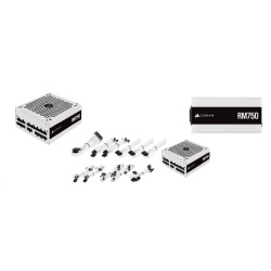CORSAIR zdroj, RM750-80 PLUS Gold (ATX, 750W, Modular), bílá