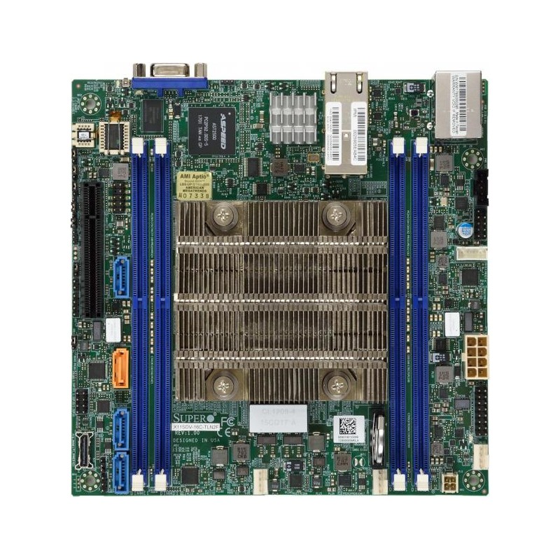 SUPERMICRO mini-ITX MB Xeon D-2123IT (4C/8T), 4x DDR4 ECC rDIMM,8xSATA1x PCI-E 3.0 x8, 2x10GbE LAN,IPMI