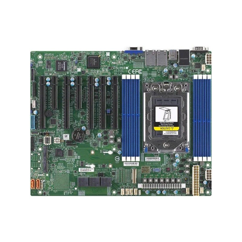 SUPERMICRO MB 1xSP3 (Epyc 7002 SoC), 8x DDR4, 16x SATA3 nebo 8x SATA+2x NVMe, 2x M.2, PCIe 4.0 (5 x16, 2 x8), 2x1Gb… MBDH12SSLIO