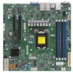 SUPERMICRO MB 1xLGA1151 (Xeon E3-21xx,i3), C246, 4xDDR4, 8xSATA3, 2x M.2, 2xPCIe3.0 x8, VGA, 4x LAN, IPMI MBDX11SCHLN4FO