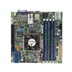 SUPERMICRO mini-ITX MB Xeon D-1518 (4C/8T), 4x DDR4 ECC DIMM,6xSATA, PCI-E 3.0 x16, 2x10GbE LAN, IPMI