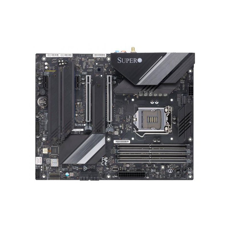 SUPERMICRO MB LGA1200/125W, Z590, 4x DDR4,4xSATA3, 2xPCIe4.0 x16 2x 3.0 x1, 3x M.2, 10Gb+1Gb LAN+WiFi, DP+HDMI, Audio