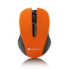 CANYON myš optická bezdrátová CMSW1, nastavitelné rozlišení 800/1000/1200 dpi, 4 tl, USB nano reciever, oranžová