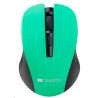 CANYON myš optická bezdrátová CMSW1, nastavitelné rozlišení 800/1000/1200 dpi, 4 tl, USB nano reciever, zelená