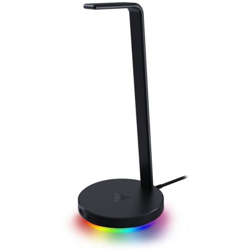 RAZER držák sluchátek Base Station V2 Chroma,Black, 2 x USB 3.1 ports, 1x3.5mm combo port (DAC), 7.1 surround sound