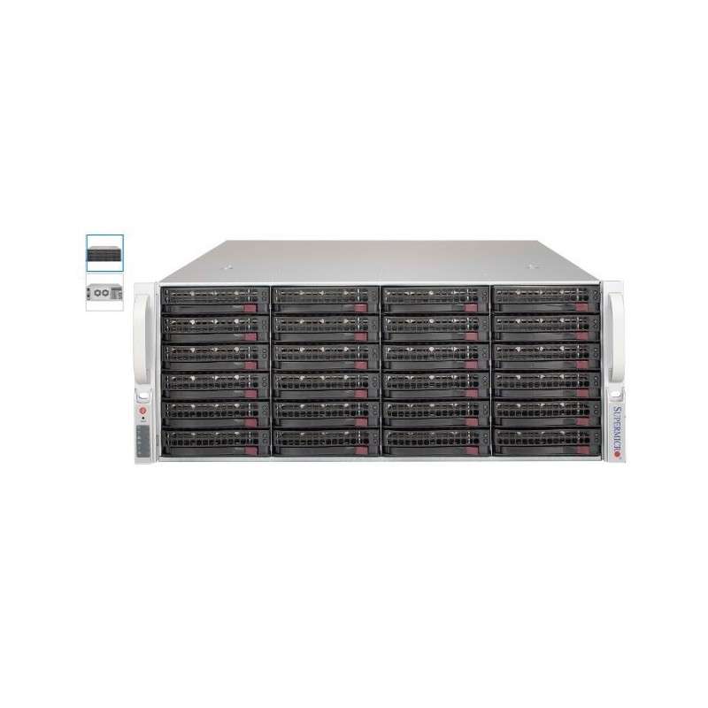 SUPERMICRO 4U server CSE-846BE1C-R1K03JBOD, 12x HDD, 3.5"",SAS, 16TB, 7.2K, 512E,Enterprise, 2x CBL-SAST-0573"