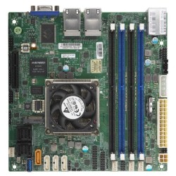 SUPERMICRO mini-ITX MB Atom C3758 (8-core), 4x DDR4 ECC DIMM, 12xSATA, 1x PCI-E 3.0 x4, 4x 1GbE LAN, IPMI MBDA2SDI8C+HLN4FO