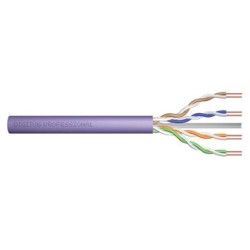 PremiumCord kabel UTP Cat6 4x2, drát, AWG23, čistá měď , 305m, plášť PVC, šedá