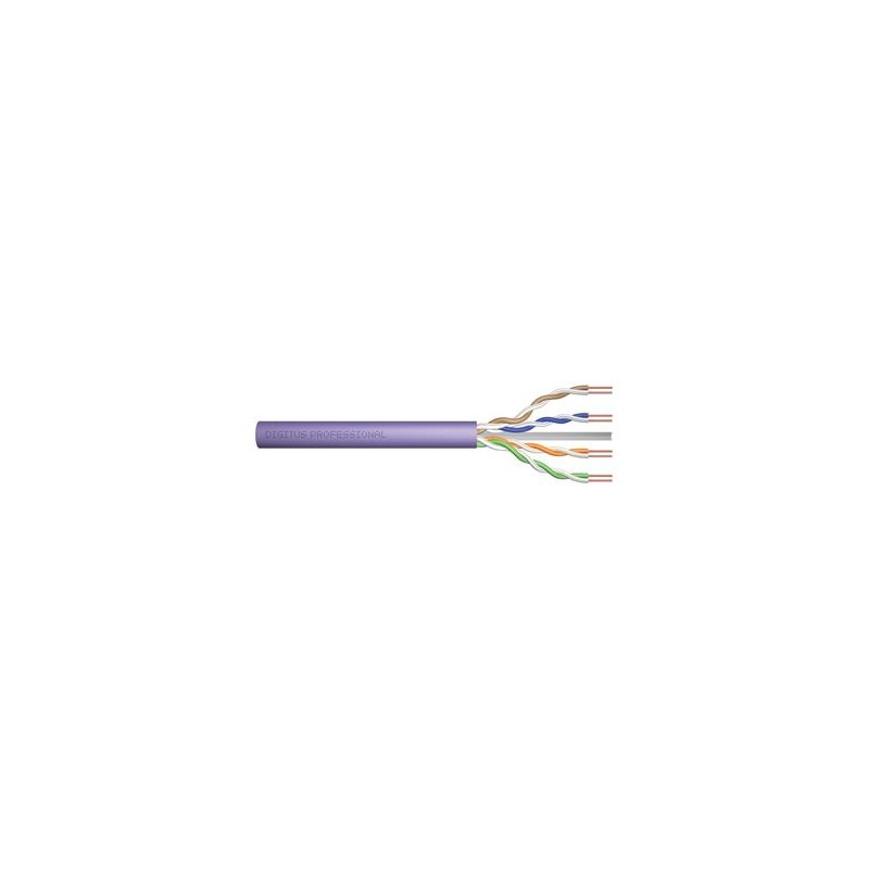 PremiumCord kabel UTP Cat6 4x2, drát, AWG23, čistá měď , 305m, plášť PVC, šedá