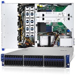 TYAN Transport SX 2U server 1x SP3, 16x DDR4 ECC R, 24+2x 2,5" ), 2x770W (plat.), 2x 1Gb LAN + OCP, IPMI