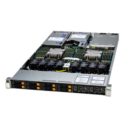 SUPERMICRO AS-1126HS-TN, 2x Genoa 9654 CPU, 24x 128GB DDR5-6400, 2x SSD 2.5" NVMe PCIe4 3.8TB, AOC-A100G-M2CM-O, AOM-TPM