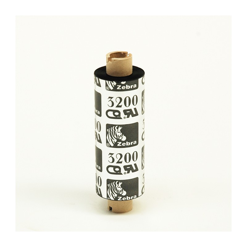 Wax/Resin Ribbon, 84mmx74m (3.31inx242ft), 3200 High Performance, 12mm (0.5in) core, 12/box