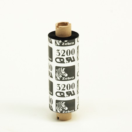 Wax/Resin Ribbon, 84mmx74m (3.31inx242ft), 3200 High Performance, 12mm (0.5in) core, 12/box