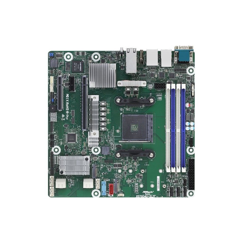 ASRock Rack X570D4U-2L2T AM4, 4xDDR4 ECC, 8x SATA, 2x M.2(22110/22080), 3x PCIe, 2x 1Gb + 2x 10Gb LAN, IPMI X570D4U2L2TBCM