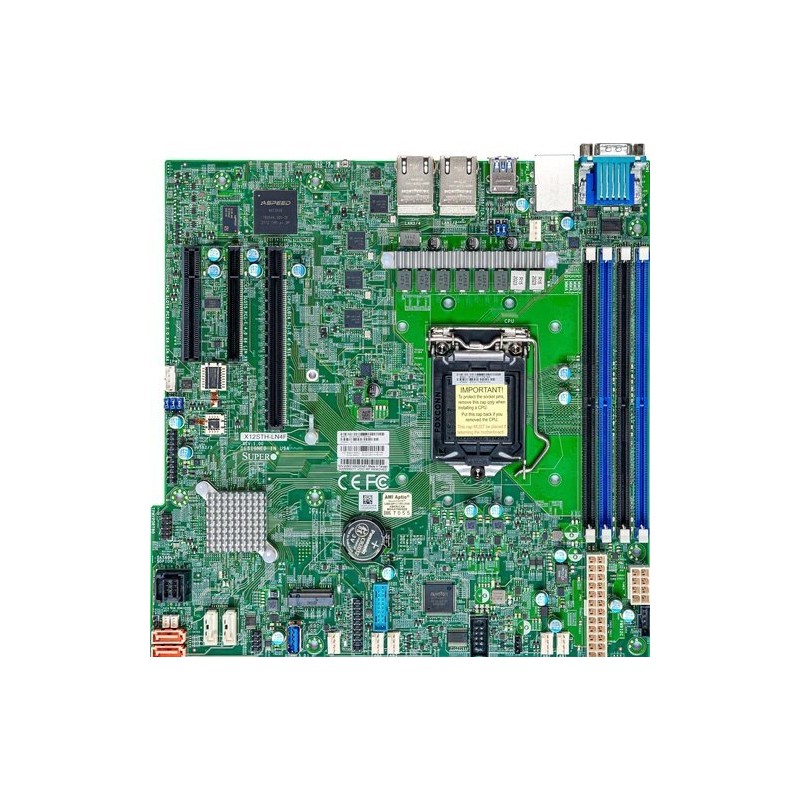SUPERMICRO MB LGA1200 (Xeon E3-2300), C252, 4xDDR4, 6xSATA3, M.2, 4xPCIe4.0 (x8, 2 x4, x2), VGA, 2x LAN, IPMI