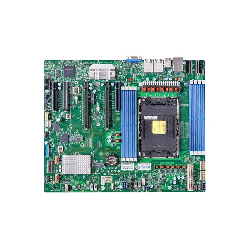 SUPERMICRO MB LGA4677, C741, 8x DDR5 ECC, 4x NVMe, 10xSATA3, 2x M.2, 5x PCIe5.0, 2x 10Gb LAN,IPMI MBDX13SEITFB