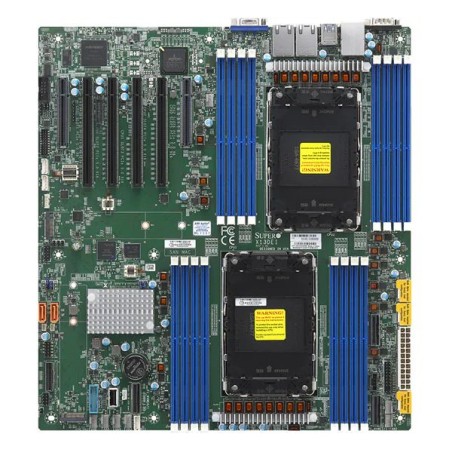 SUPERMICRO MB 2xLGA4677, C741, 16x DDR5 ECC, 6x NVMe, 10xSATA3, 2x M.2, 6x PCIe5.0, 2x 1Gb LAN,IPMI MBDX13DEIO
